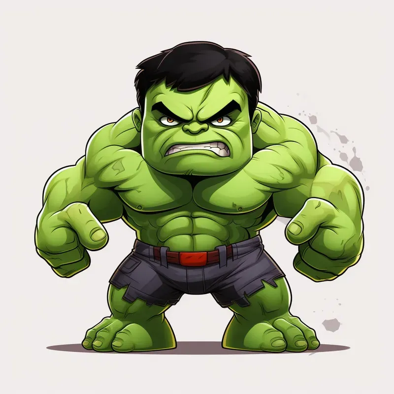 Cute Marvel Characters In Cartoon Style