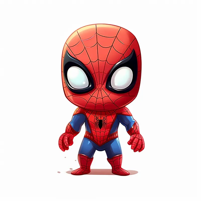 Cute Marvel Characters In Cartoon Style