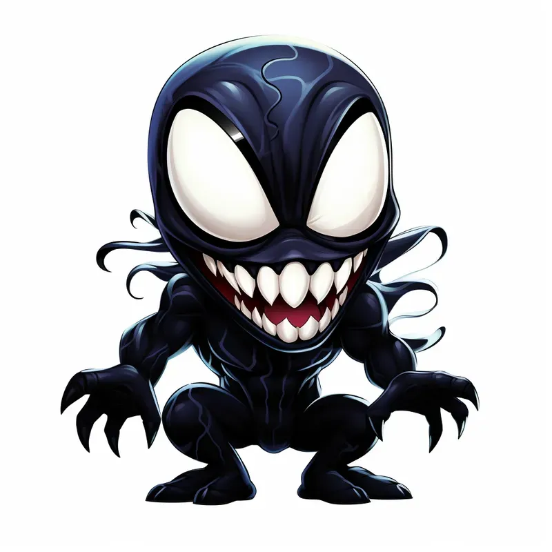 Cute Marvel Characters In Cartoon Style
