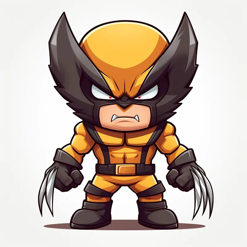 Cute Marvel Characters In Cartoon Style
