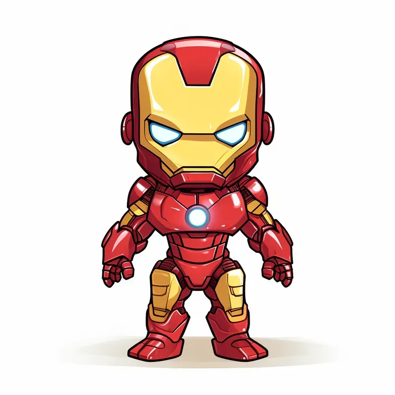 Cute Marvel Characters In Cartoon Style