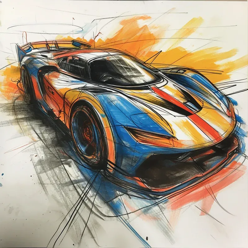 Colored Pen Sketches