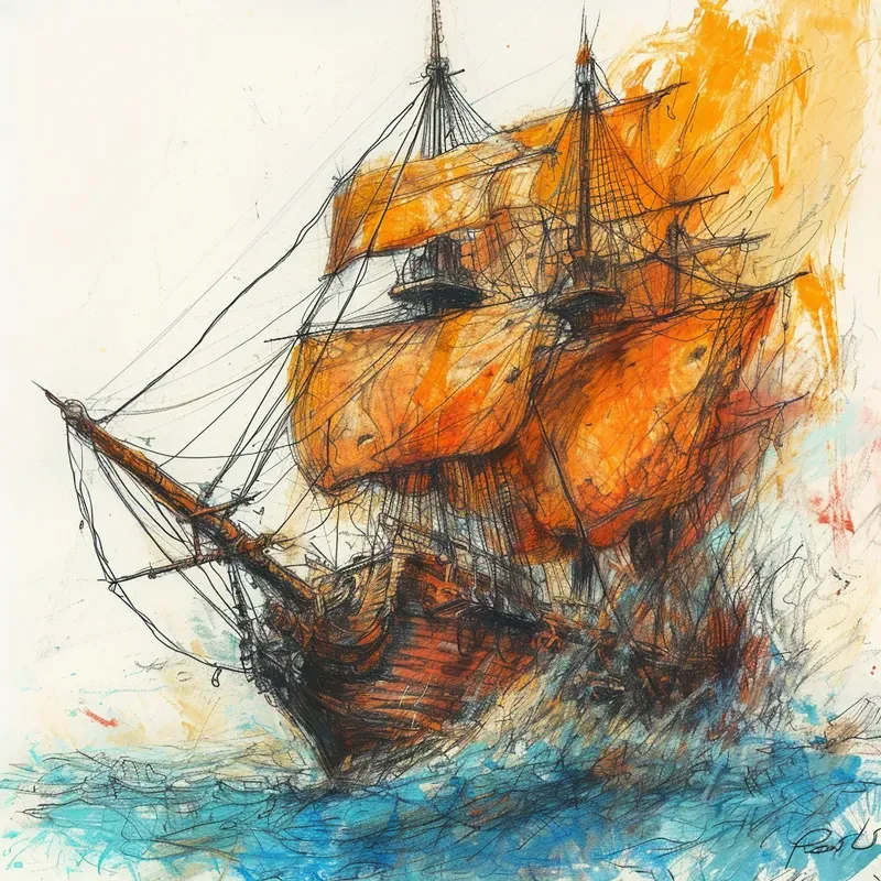 Colored Pen Sketches