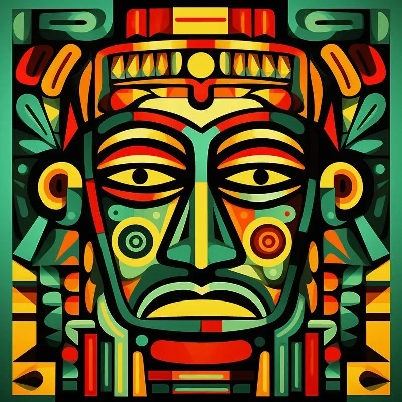 Cubist Futurist Portraits Abstract Backgrounds