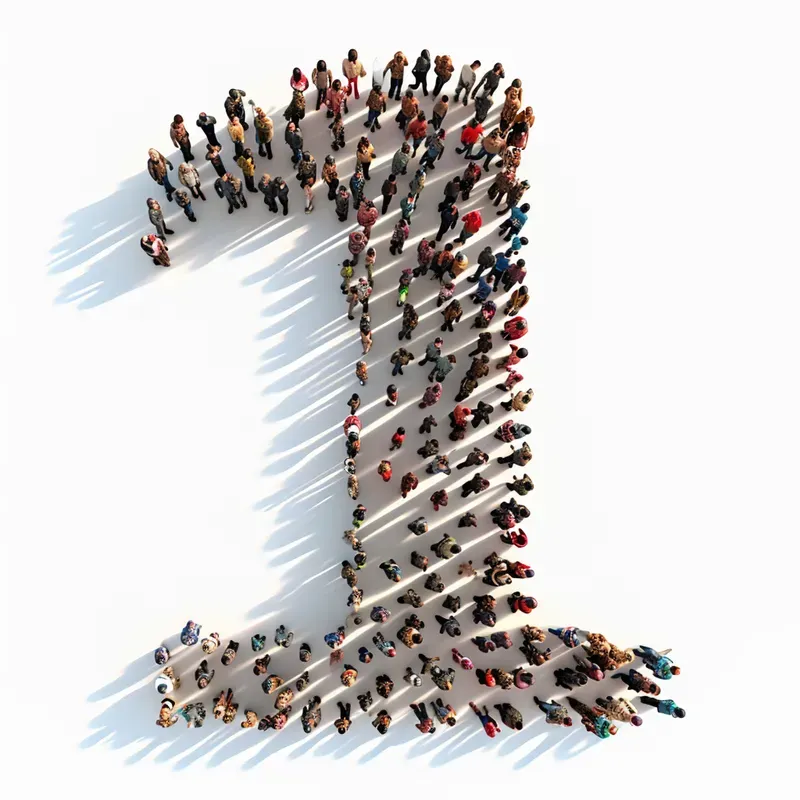 Alphabets With Letters Made Of People