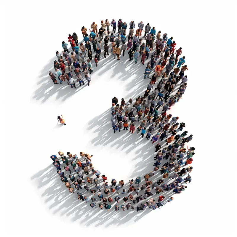Alphabets With Letters Made Of People