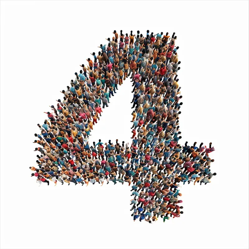 Alphabets With Letters Made Of People