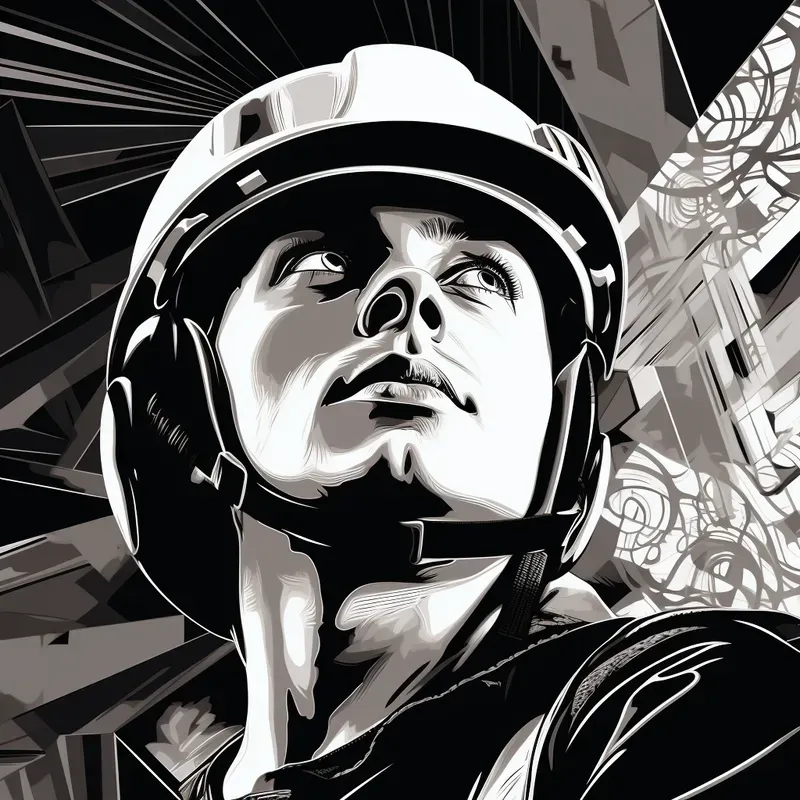 Portrait Black And White Noir Comics