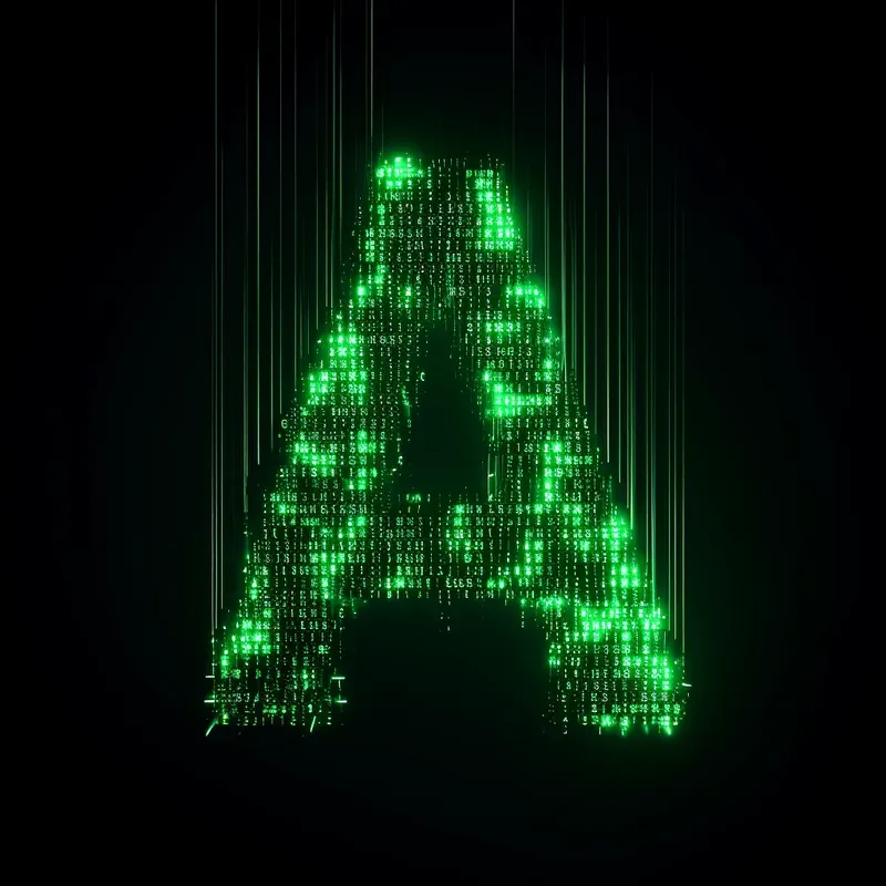 Alphabet Text Matrix Letters And Numbers