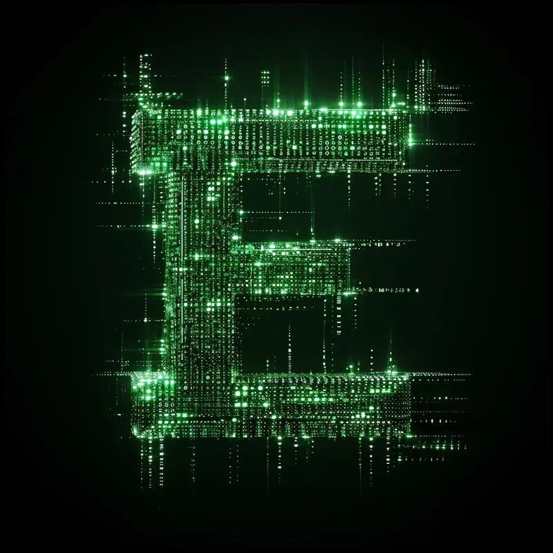 Alphabet Text Matrix Letters And Numbers