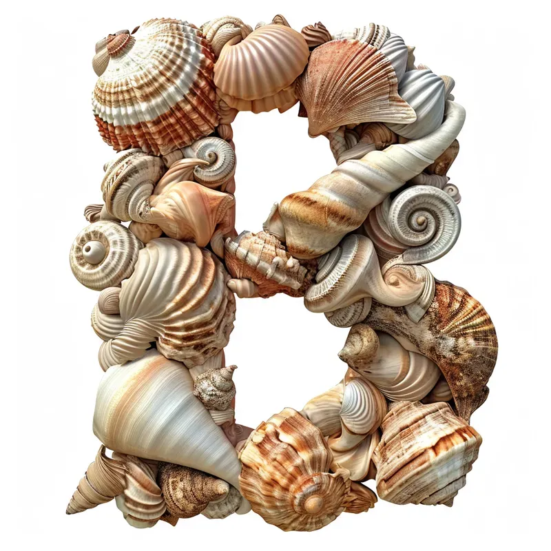 Alphabet Text Shells Letters And Numbers