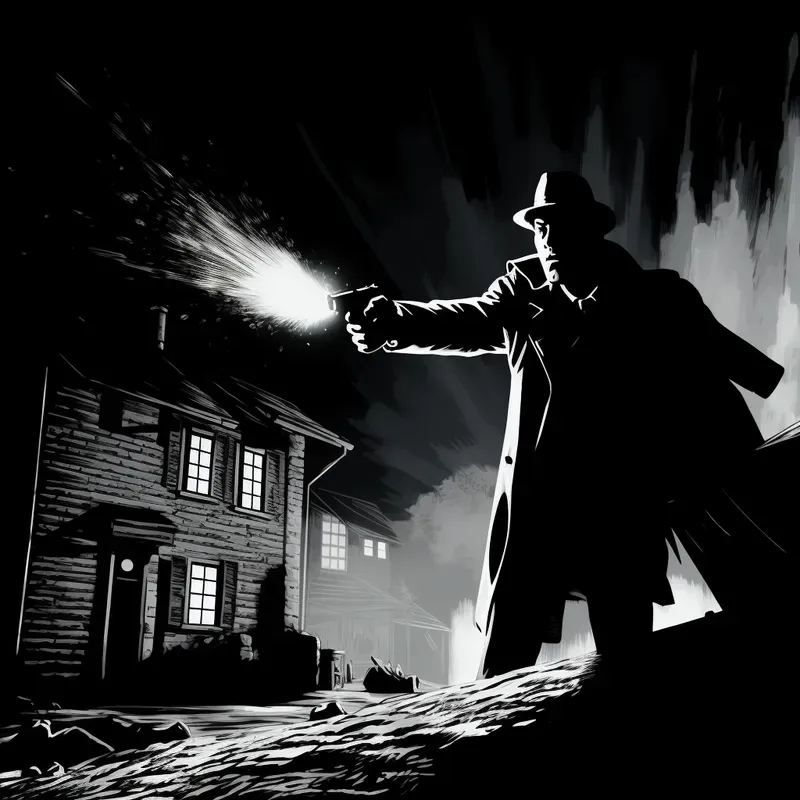 Noir Comic Style Illustrations