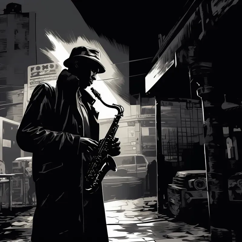 Noir Comic Style Illustrations