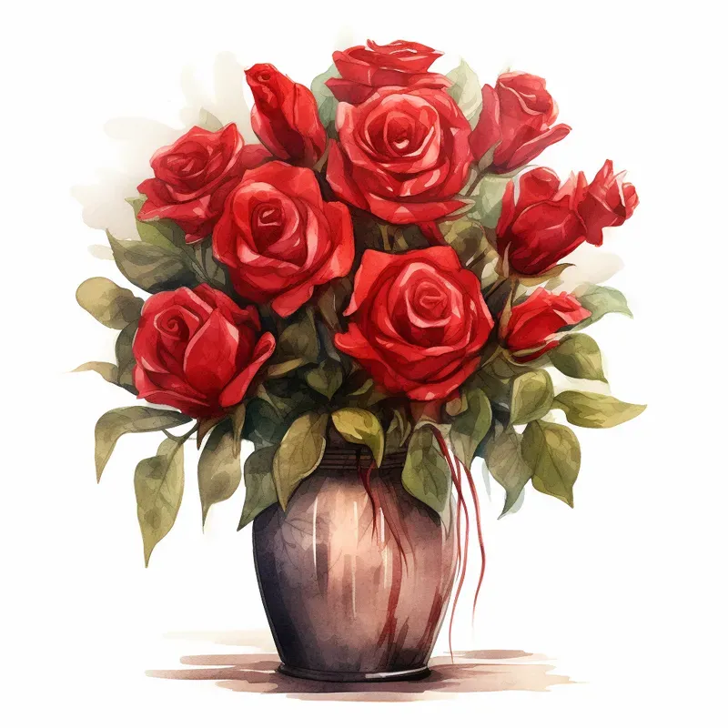 Drawings With Watercolor Brushes
