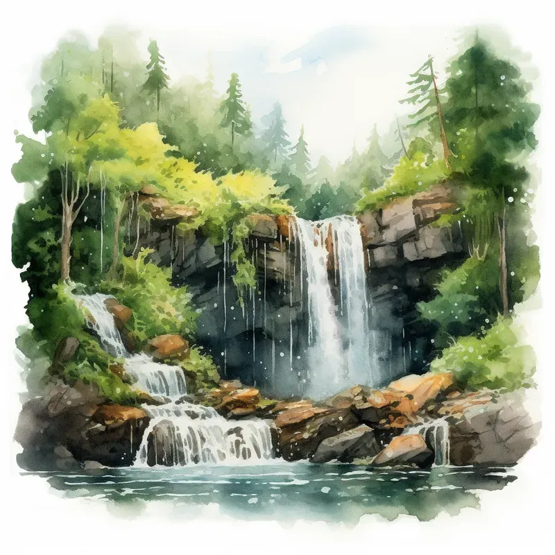 Drawings With Watercolor Brushes