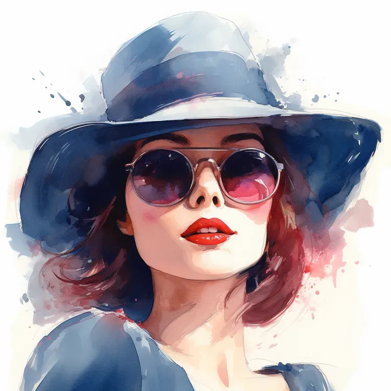 Drawings With Watercolor Brushes