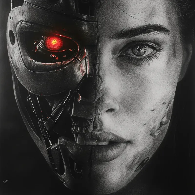 T800 Terminator Style Portraits