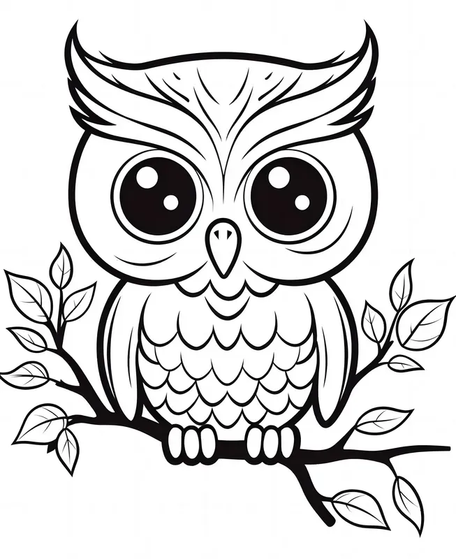 Kawaii Animals Anime Coloring Pages