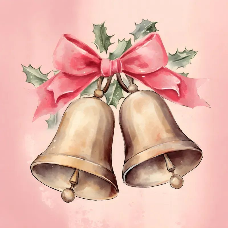 Pink Christmas Cards Junk Journal Art