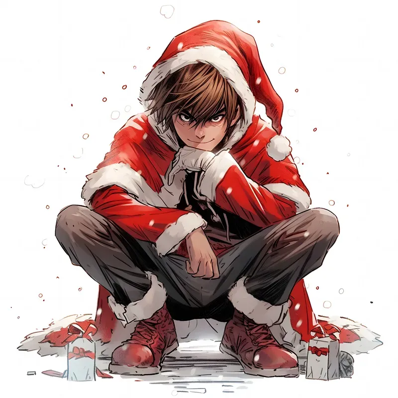 Christmas Anime Characters Art