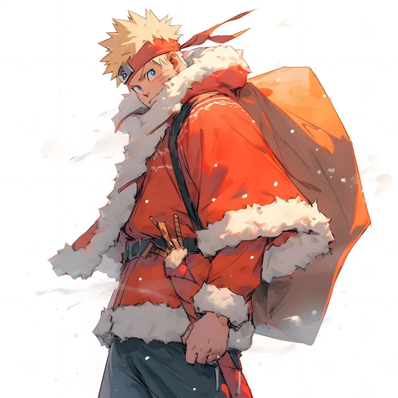 Christmas Anime Characters Art