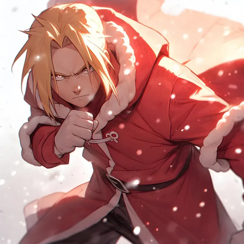 Christmas Anime Characters Art
