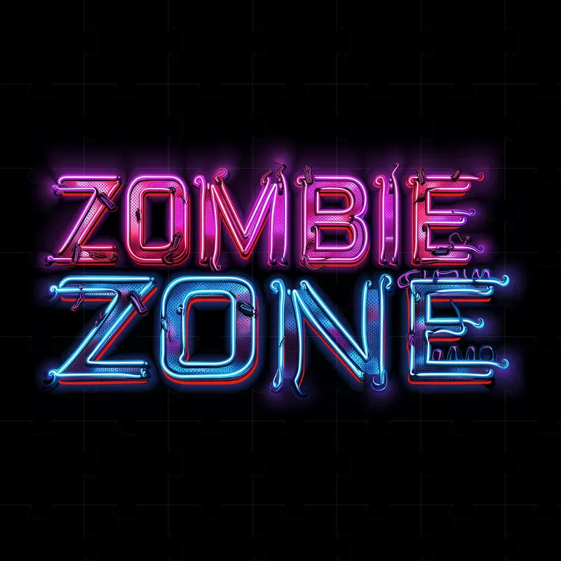 Neon Gaming Text And Titles