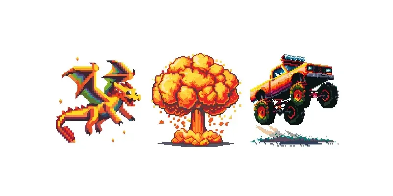 Retro Video Game Pixel Art generated by undefined