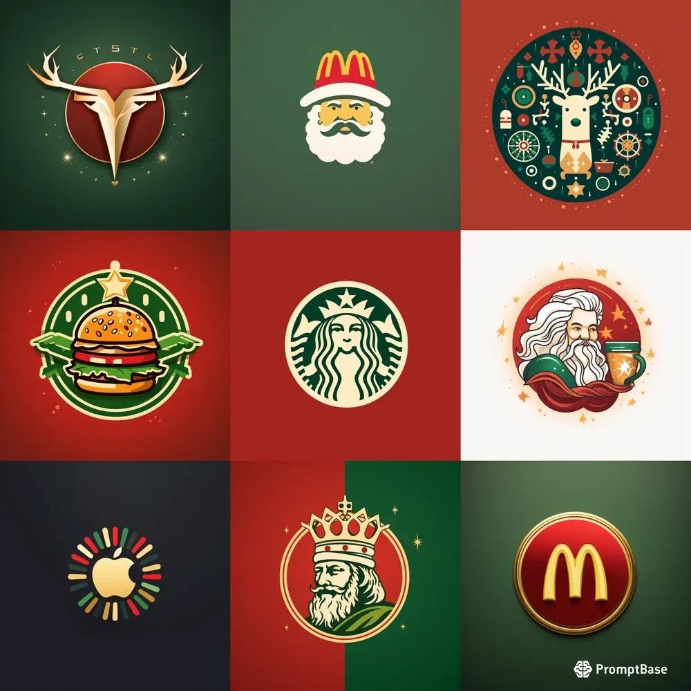 Christmas-themed Logo Design