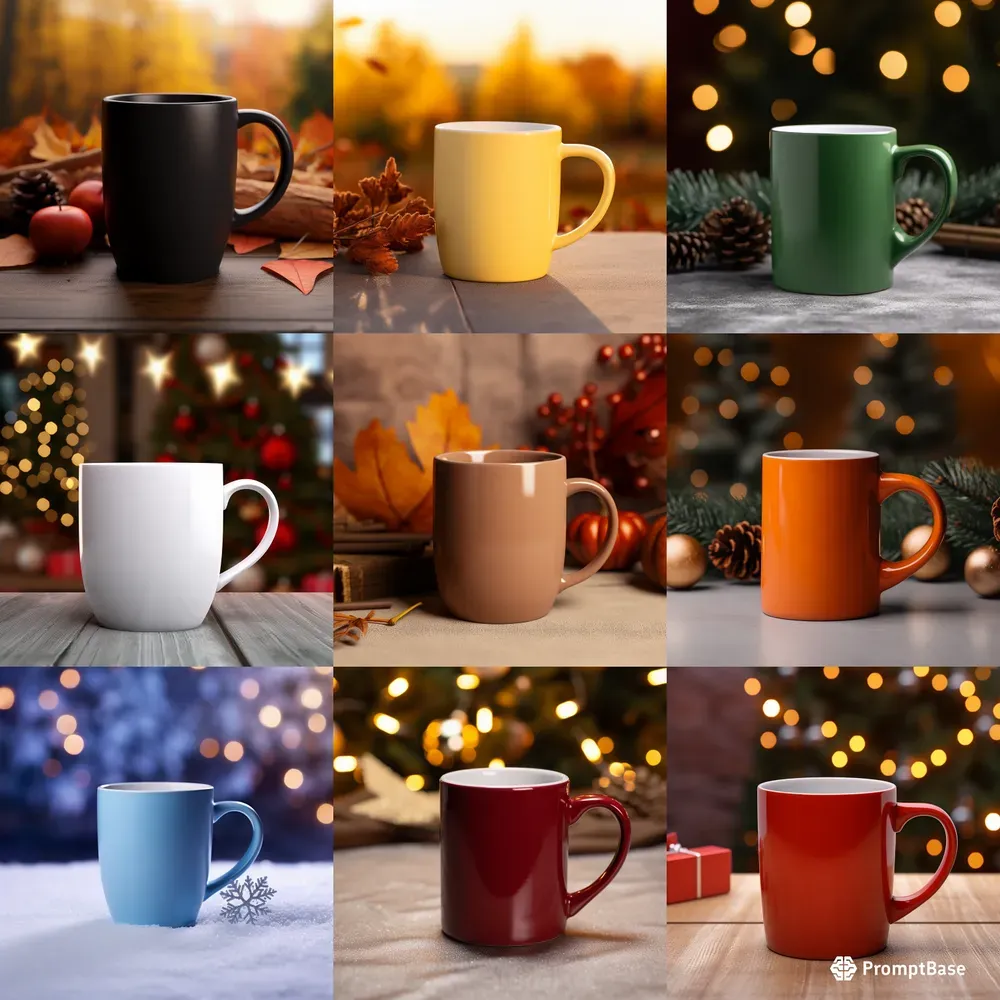 Seasonal Coffee Mug Mockups