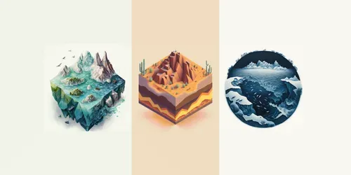 Miniature Landscapes generated by midjourney