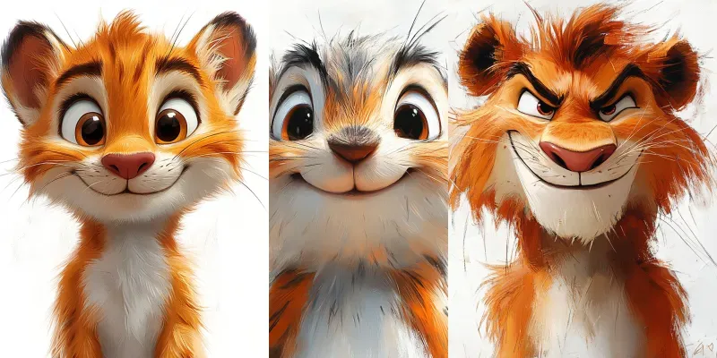 Whimsical Animal Caricature Art generated by undefined
