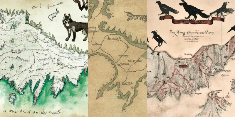 Mythological Maps generated by undefined