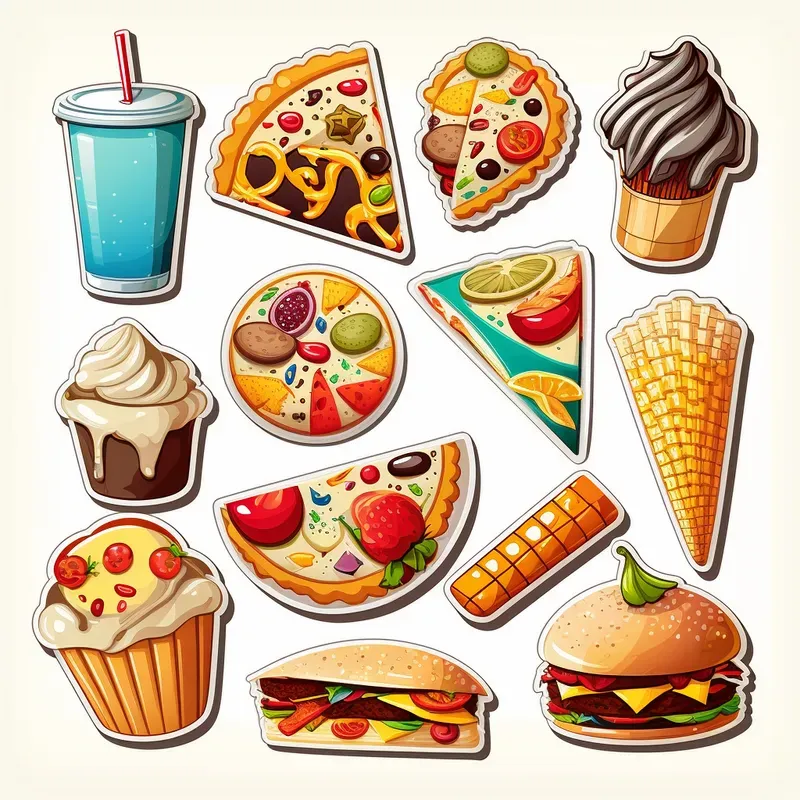 Fresh Food Stickers