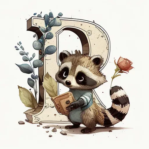 Cute Children Book Animal Letters