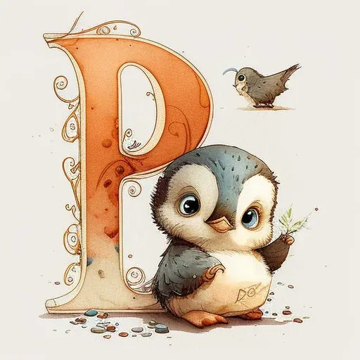 Cute Children Book Animal Letters