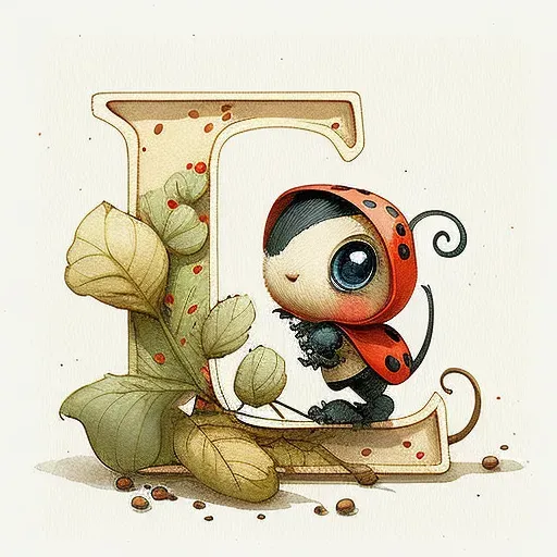 Cute Children Book Animal Letters