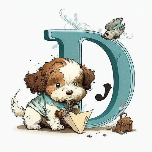 Cute Children Book Animal Letters