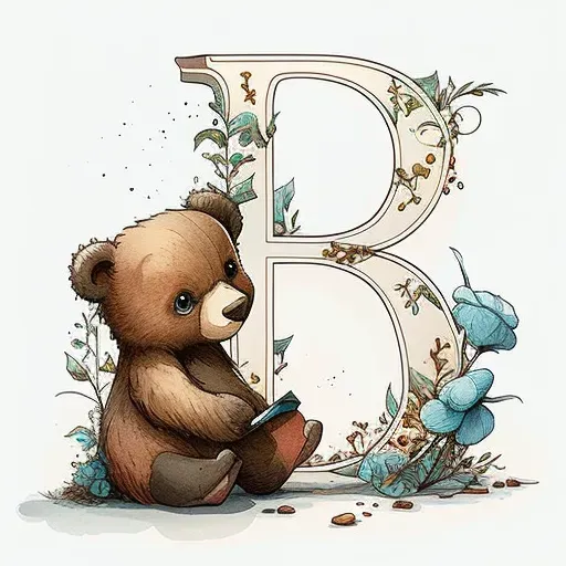 Cute Children Book Animal Letters