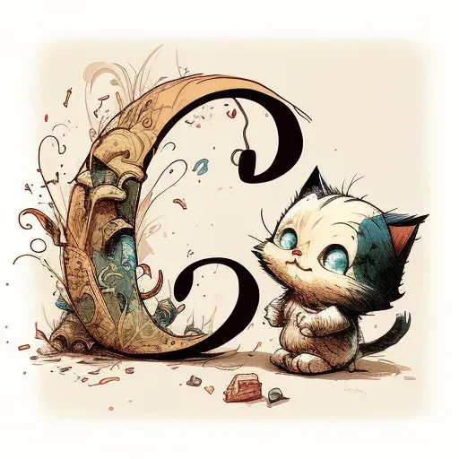 Cute Children Book Animal Letters