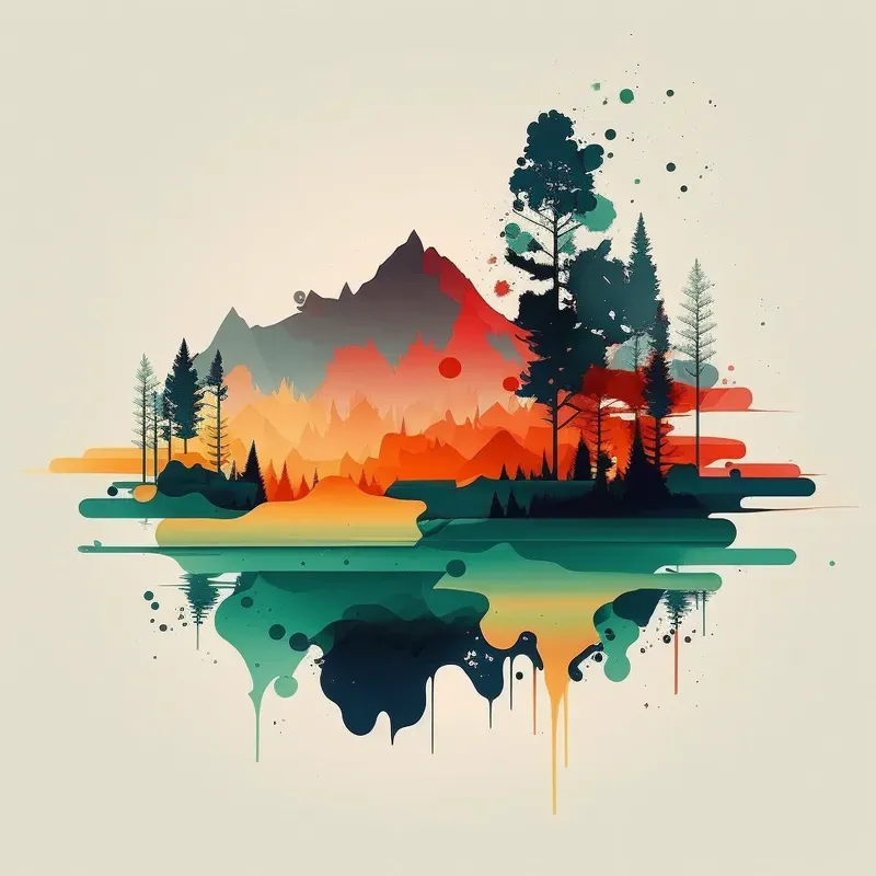 Abstract Nature T-shirt Designs