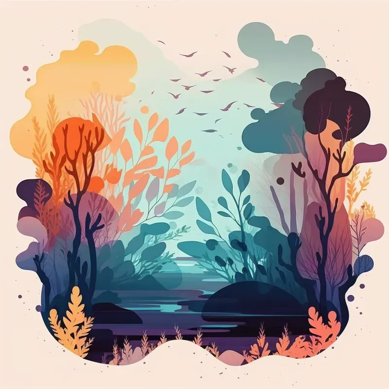 Abstract Nature T-shirt Designs