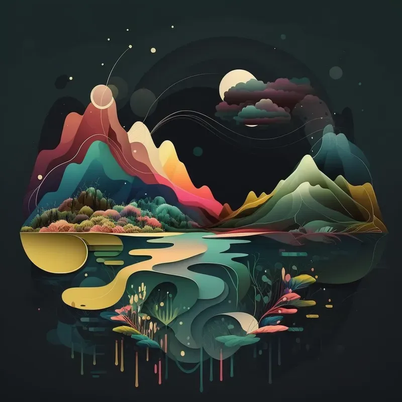 Abstract Nature T-shirt Designs
