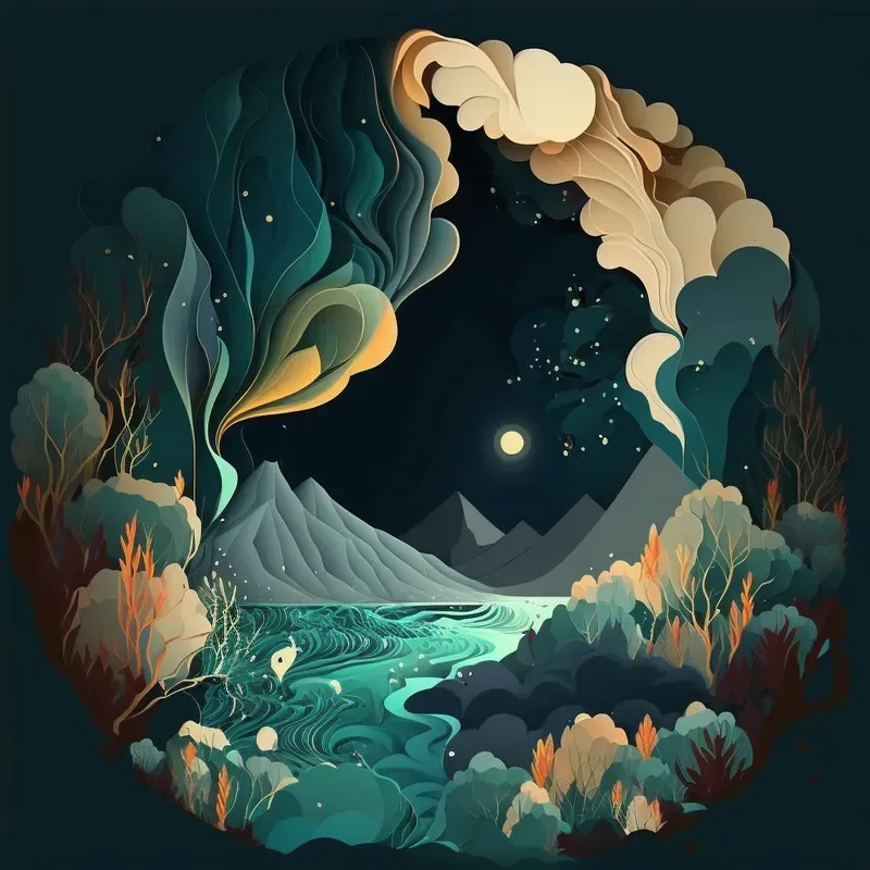 Abstract Nature T-shirt Designs