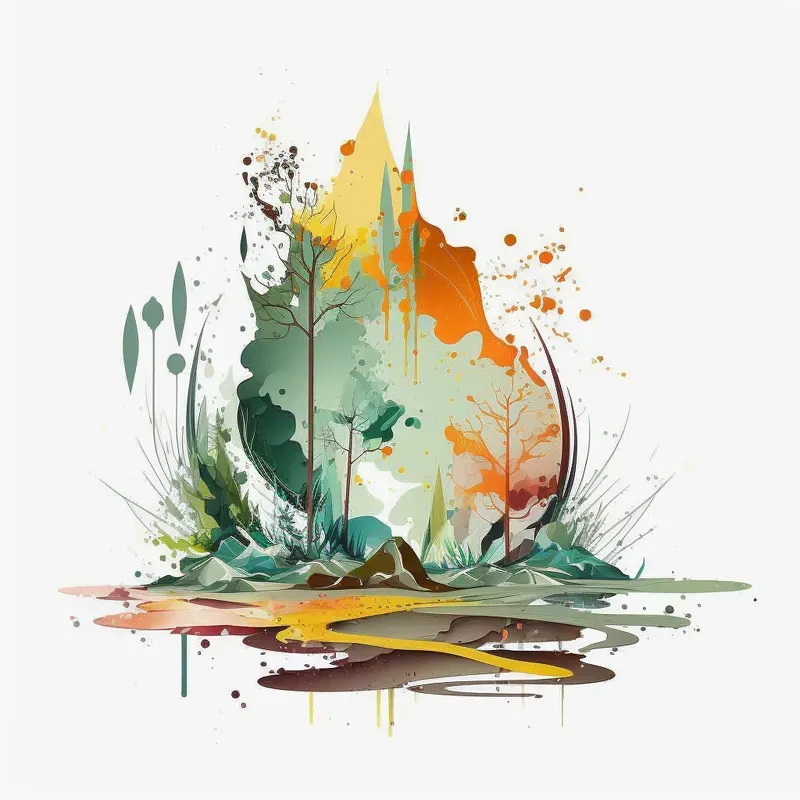 Abstract Nature T-shirt Designs