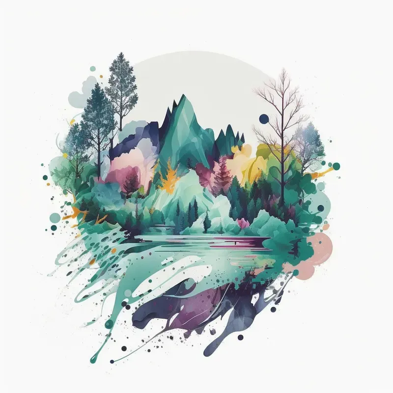 Abstract Nature T-shirt Designs
