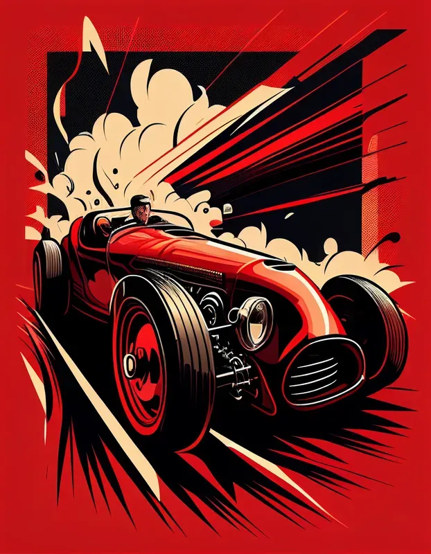 T-shirt Cars Illustrations Designs