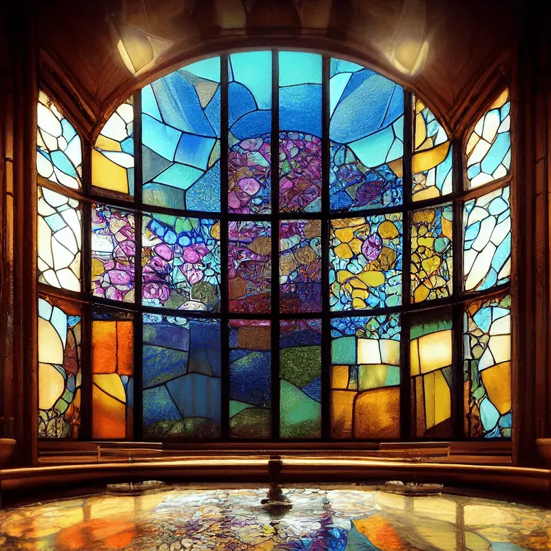 Polychrome Stained Glass Windows