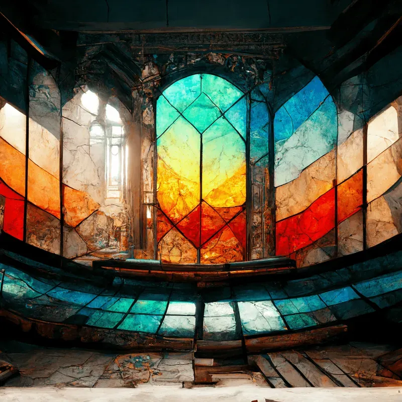 Polychrome Stained Glass Windows