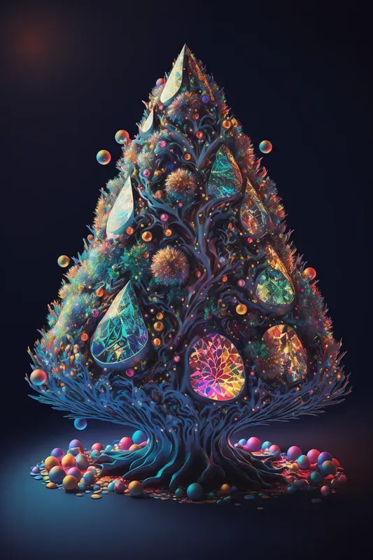 Psychedelic Christmas Trees
